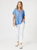Sienna Top - Washed Blue