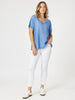 LA Stretch Pull On Jean - White threadz