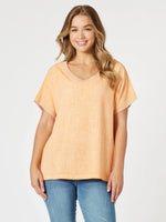 Sienna Top - Washed Orange