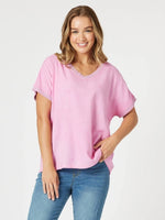 Sienna Top - Washed Pink