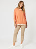 Isabella Knit with Stripe Cami - Mango THREADZ
