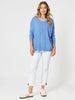 Isabella Knit with Stripe Cami - Blue THREADZ