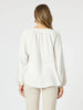 Cross Stitch Embroidered Top - White / Natural