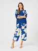 Jill Floral Embroidered Top - Blue