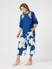 Jill Floral Embroidered Top - Blue
