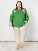 Jill Floral Embroidered Top - Elm Multi