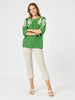 Jill Embroidered Tee-Elm Multi
