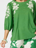 Jill Embroidered Tee-Elm Multi