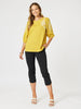 Jill Embroidered Tee - Gold threadz