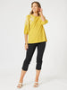 Jill Embroidered Tee - Gold threadz