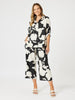 Barcelona Floral Print Shirt - Black/Natural
