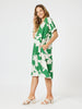 Barcelona Print Dress-Elm Natural
