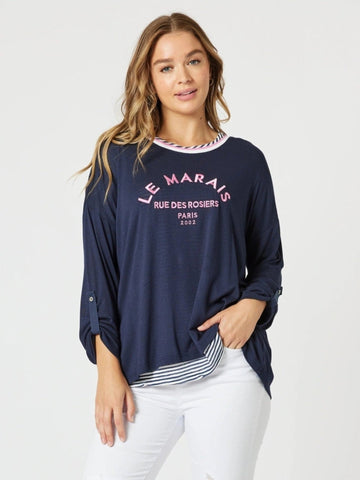 Le Marais 2 in 1-Navy Pink