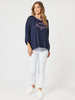 LA Stretch Pull On Jean - White threadz