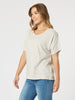 Tyla Stripe Tee - Natural/White THREADZ
