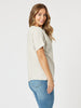 Tyla Stripe Tee - Natural/White THREADZ