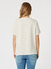 Tyla Stripe Tee - Natural/White THREADZ