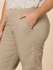 Santorini Cotton Capri Pant - Natural