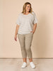Santorini Cotton Capri Pant - Natural