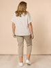 Santorini Cotton Capri Pant - Natural