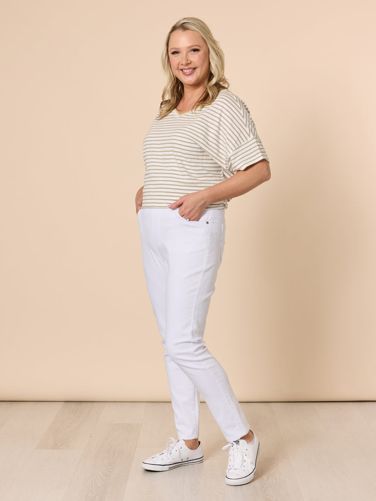 Chicago Slim Leg Jean - White