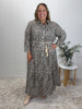 Le Marais Button Up Print Dress - Animal