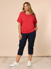 Santorini Cropped Pant - Navy THREADZ