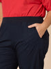 Santorini Cropped Pant - Navy THREADZ