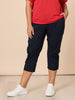 Santorini Cropped Pant - Navy THREADZ