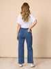 Maddy High Rise Wide Leg Jean - Denim