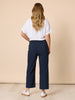 Marine Wide Leg Pant-Navy