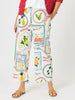 Amalfi Wide Leg Pant - Blue / Multi