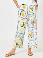 Amalfi Wide Leg Pant - Blue / Multi
