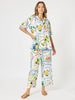 Amalfi Wide Leg Pant - Blue / Multi