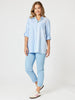 Skyler Stripe Shirt - Blue/White threadz