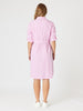 Skyler Stripe Shirt Dress - Pink White THREADZ