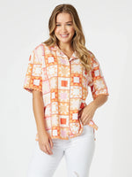 Corfu Print Shirt - Mango Multi