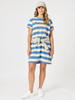 Love & Kisses Dress - Blue/ Natural