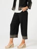 Cross Stitch Wide Leg Pant - Black threadz