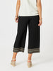 Cross Stitch Wide Leg Pant - Black threadz