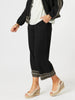 Cross Stitch Wide Leg Pant - Black threadz