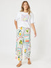 Amalfi Wide Leg Pant - Blue / Multi