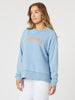 Positano Print Sweatshirt - Washed Blue threadz