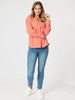 Rainbow Stitch Top - Mango