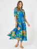 Tropics Midi Dress - Blue / Multi