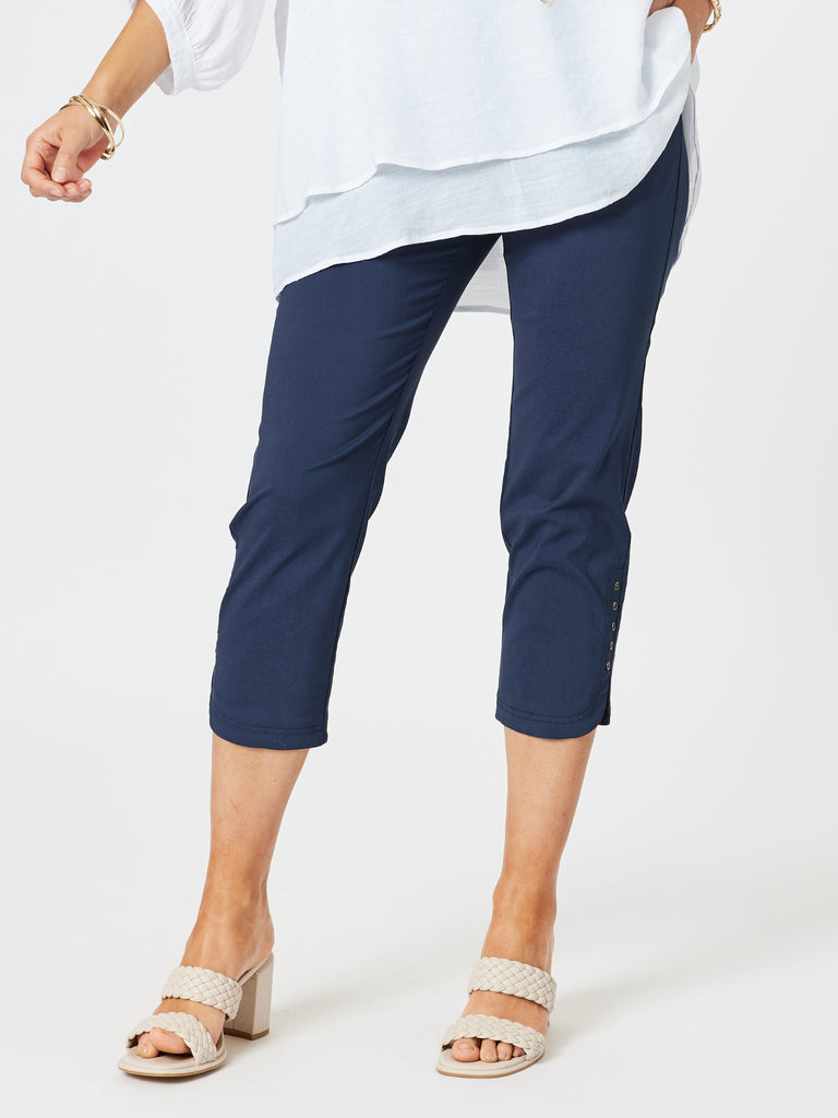 Petal Parachute Pant-Navy