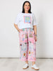 Capri Print Wide Leg Pant 