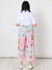 Capri Print Wide Leg Pant 