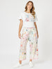 Capri Print Tee - White