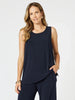 Basic Travel Jersey Tank - Navy